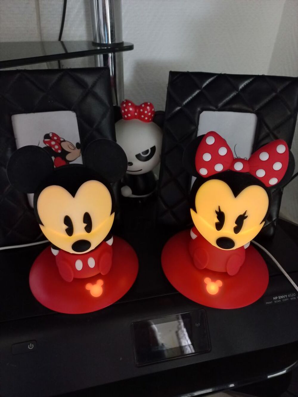 Duo de veilleuses by Philips Minnie et Mickey Comme neuves Puériculture