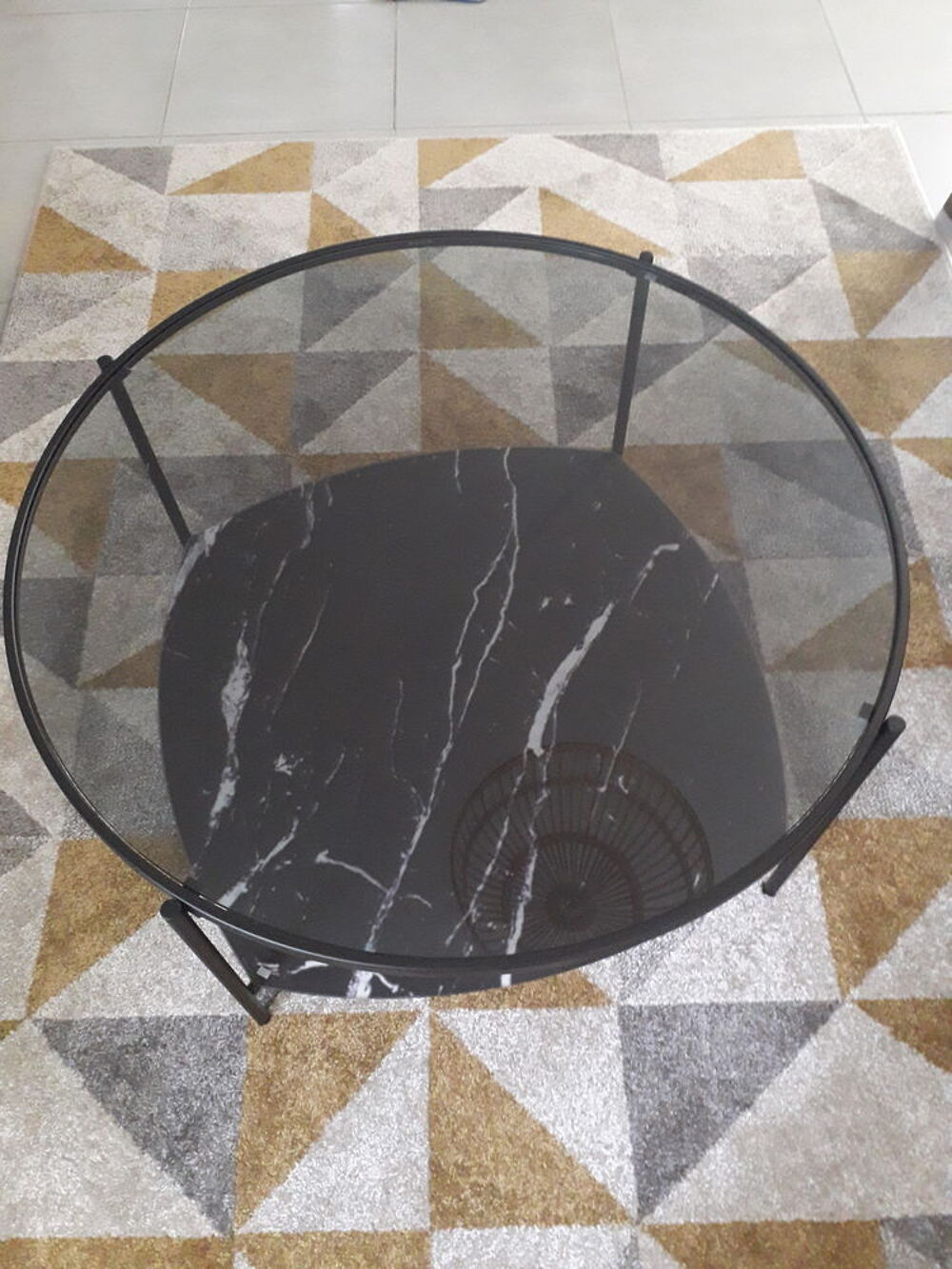 Table de salon en verre Décoration