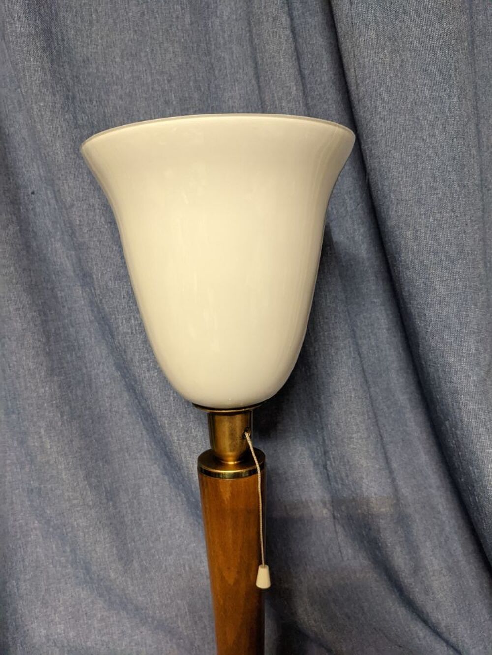 LAMPE STYLE MAZDA art d&eacute;co vintage avec inter a tirette et o Décoration