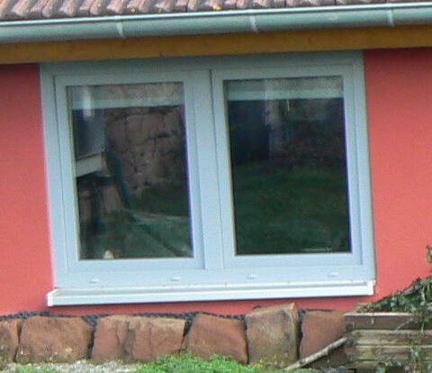 Fen�tre double vitrage en PVC gris argent 7001 300 Ingwiller (67)