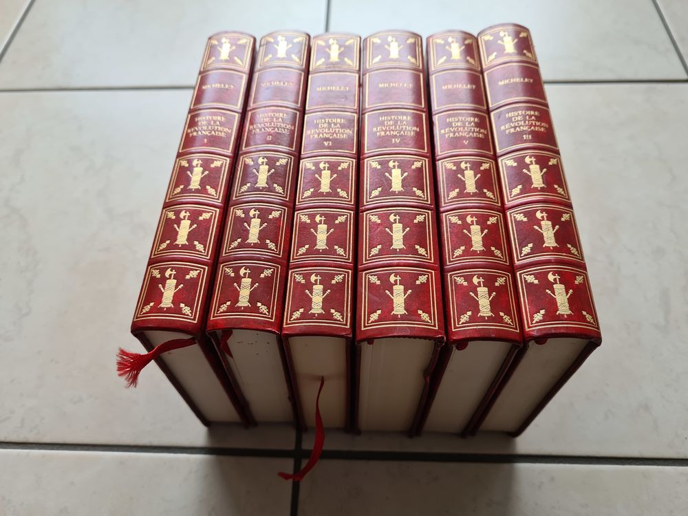 Michelet. Histoire de la R&eacute;volution fran&ccedil;aise. 6 tomes Livres et BD
