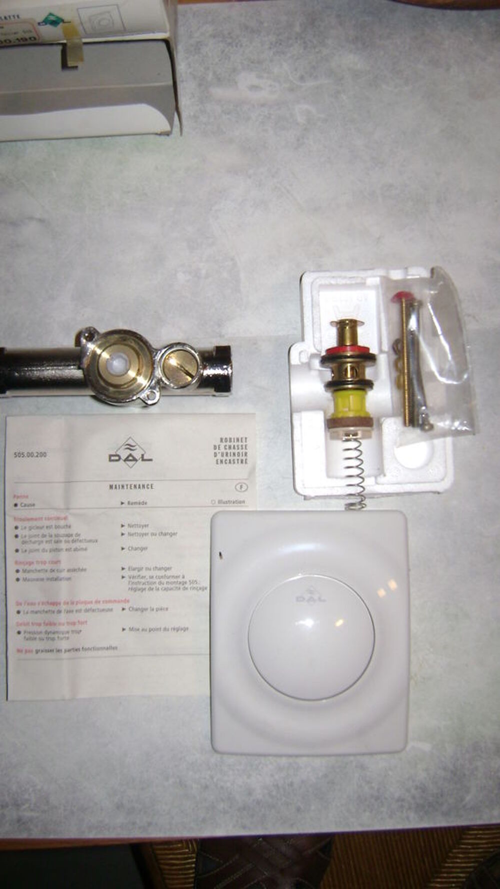 Robinet de chasse pour urinoir Bricolage