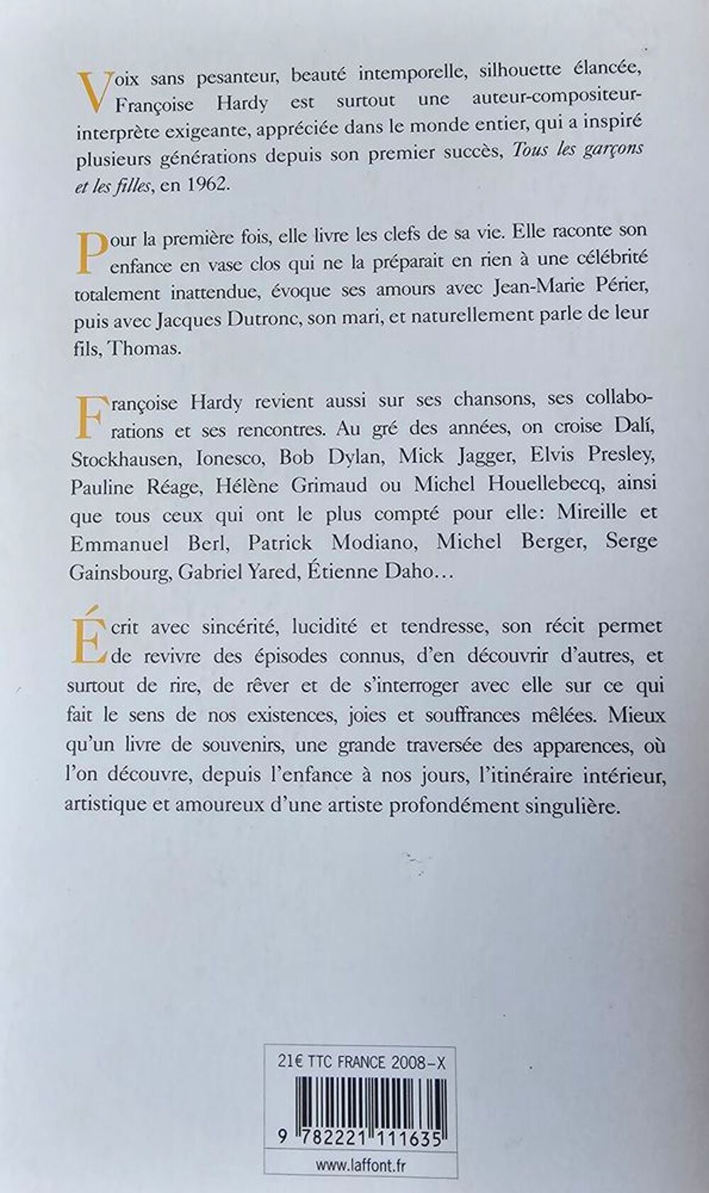 Fran&ccedil;oise Hardy Livres et BD