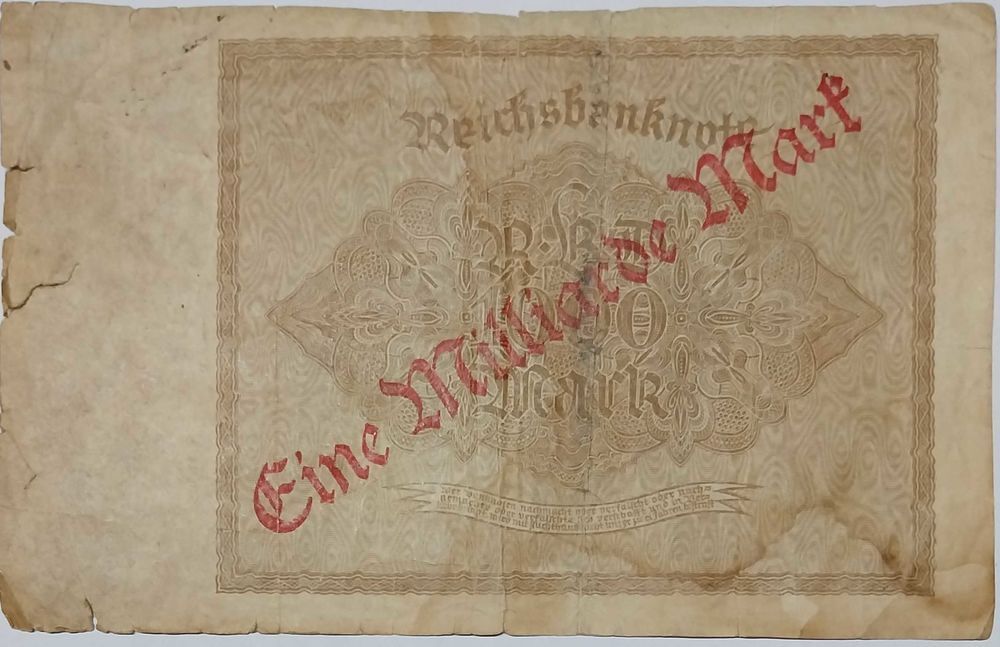 Billet allemand du 15 D&eacute;cembre 1922. 