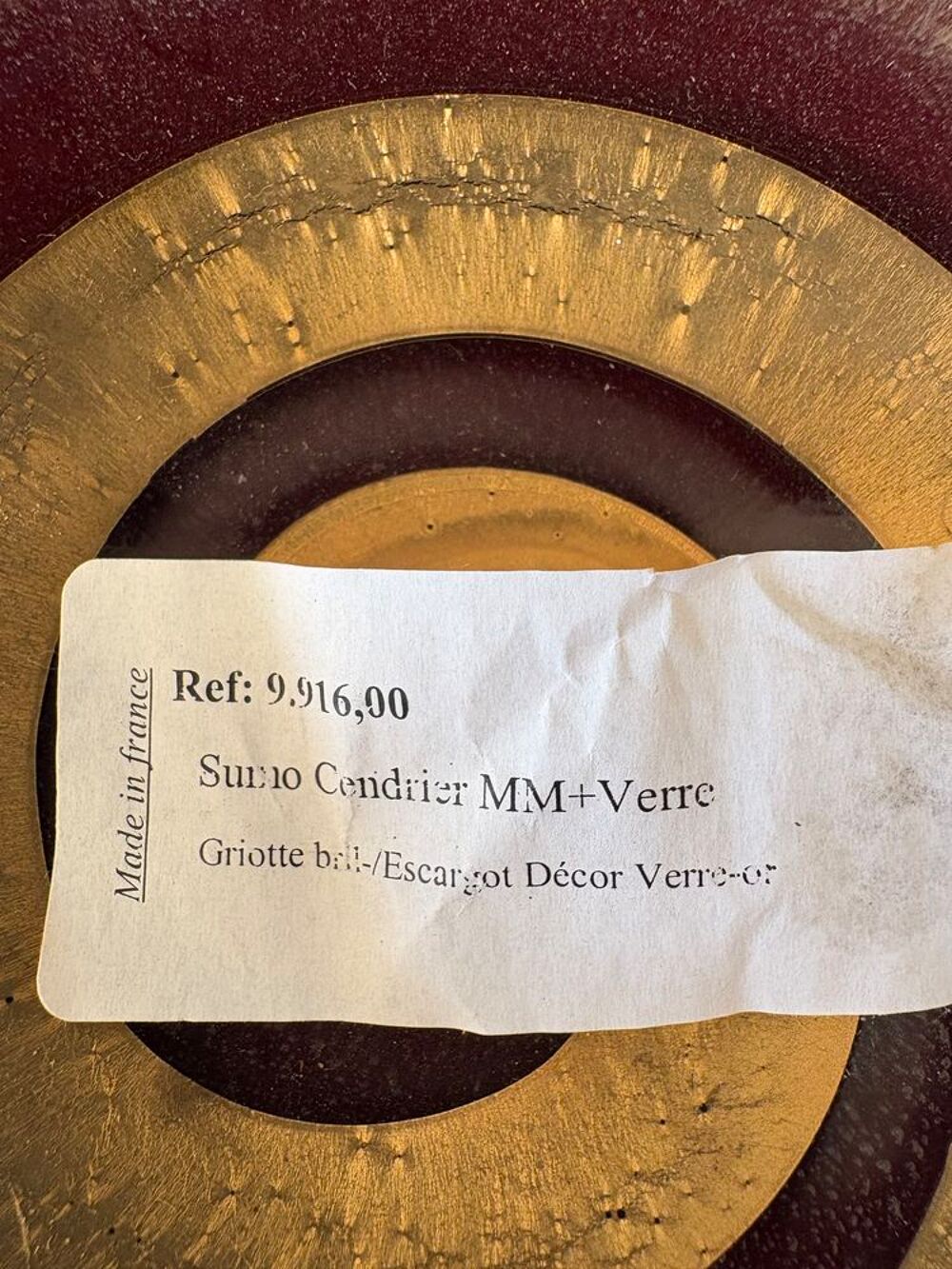 Tr&egrave;s beau cendrier Décoration