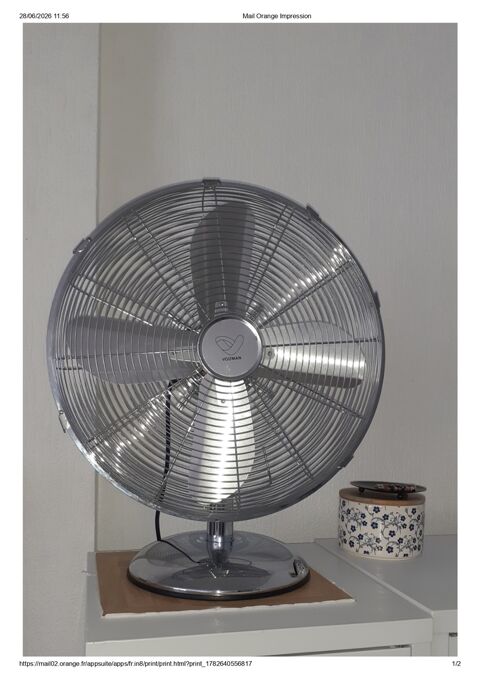 Ventilateur de table métal Voltman Montpellier (34)