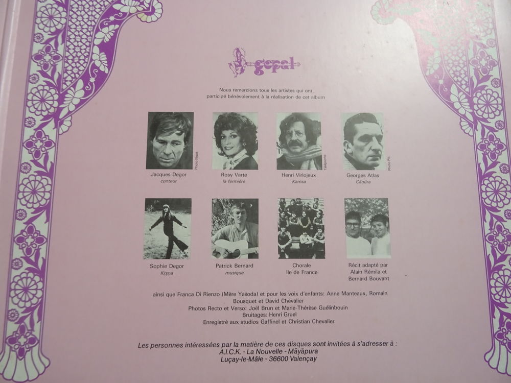 un double album" l'enfant qui poss&egrave;de tout" CD et vinyles