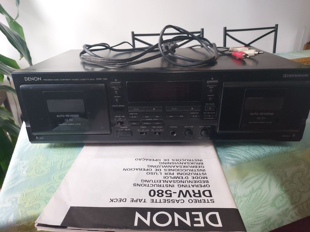 DENON DRW-580 Stereo Double Cassette auto reverse, Audio et hifi