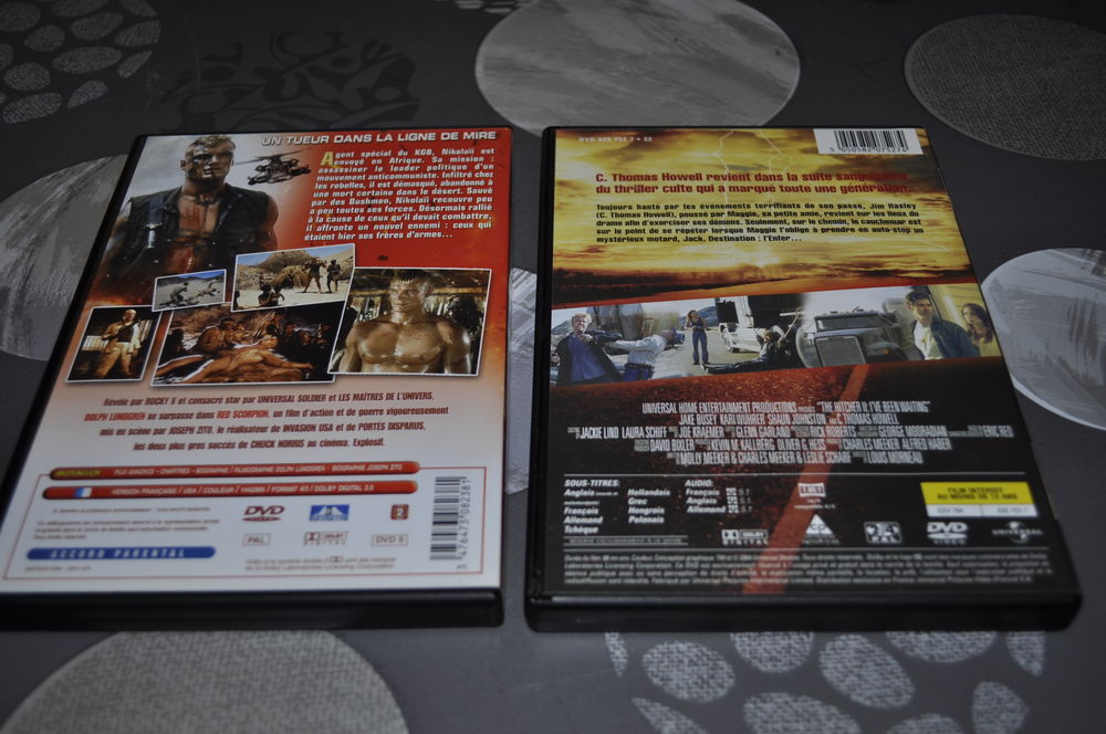 DVD avec entre autre &quot; Dolph Lundgren&quot; DVD et blu-ray