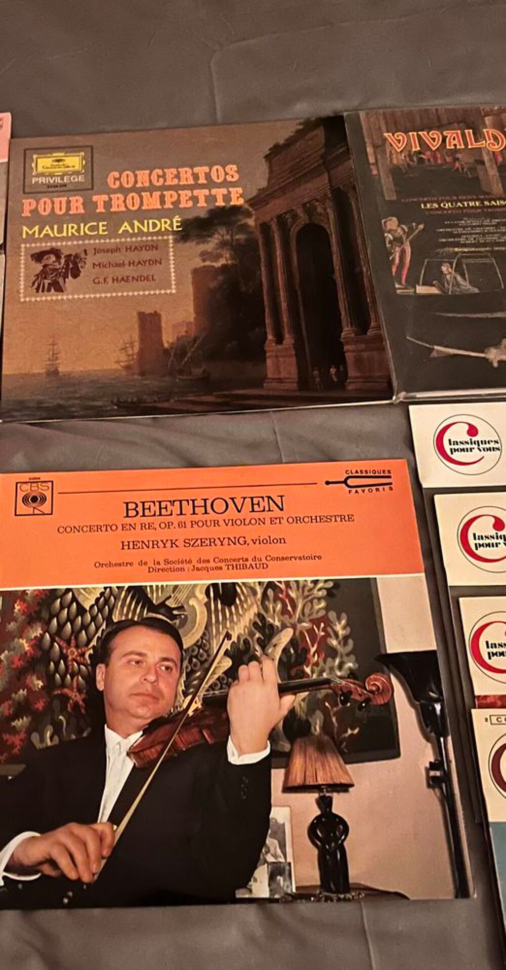 coffret vinyles classique EMI Philips deutschgramophone CD et vinyles