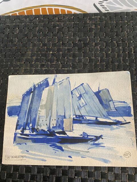 CARTE POSTALE MATHURIN MEHEUT LES BARQUES 50 Lamballe (22)