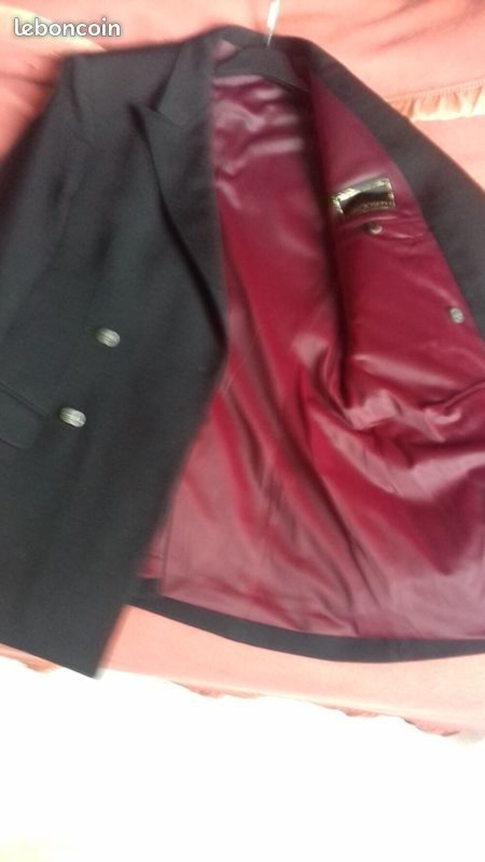 Veste Fonc&eacute; Int&eacute;rieur Bordeau Vêtements