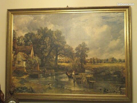 Superbe peinture � l'huile sur toile de grandes dimensions 0 Ingr� (45)