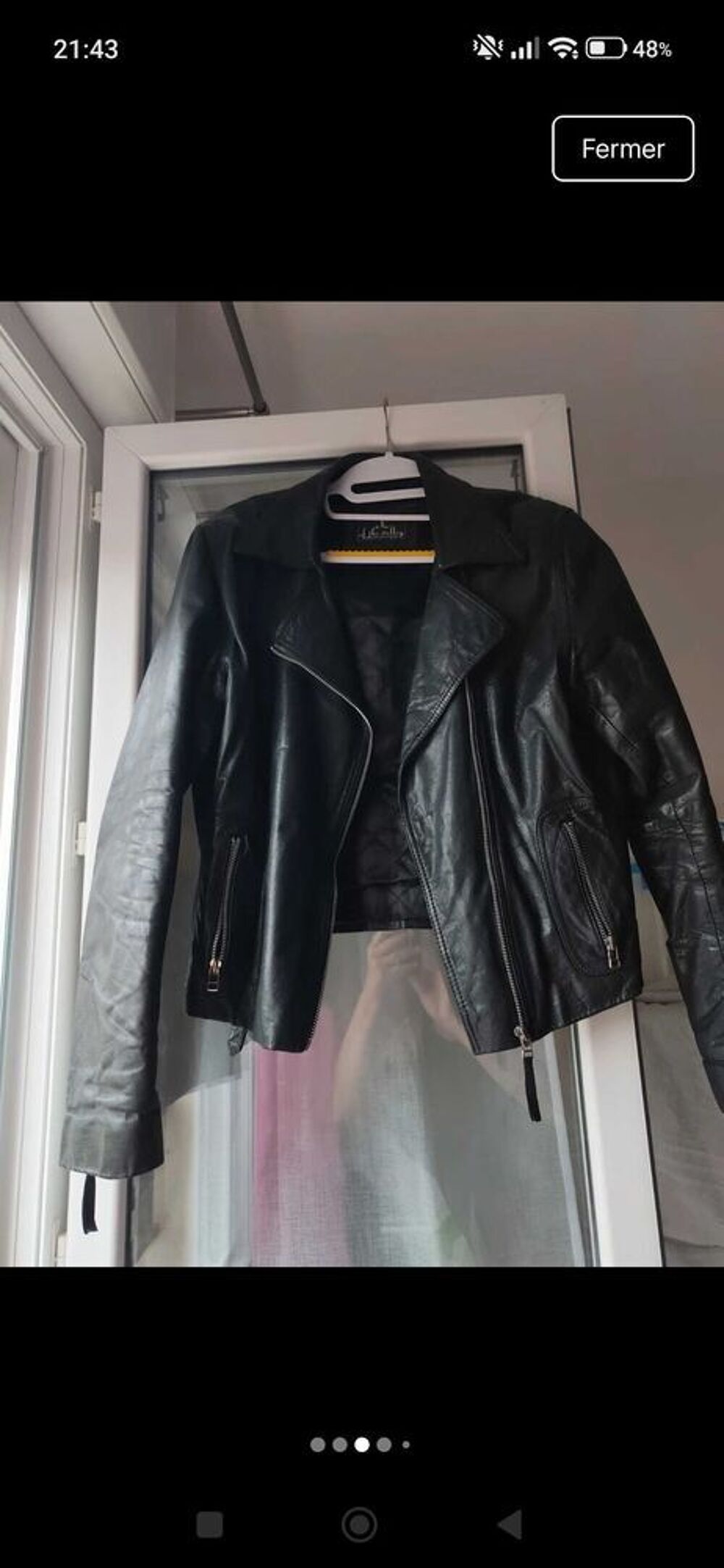 blouson cuir femme Vêtements