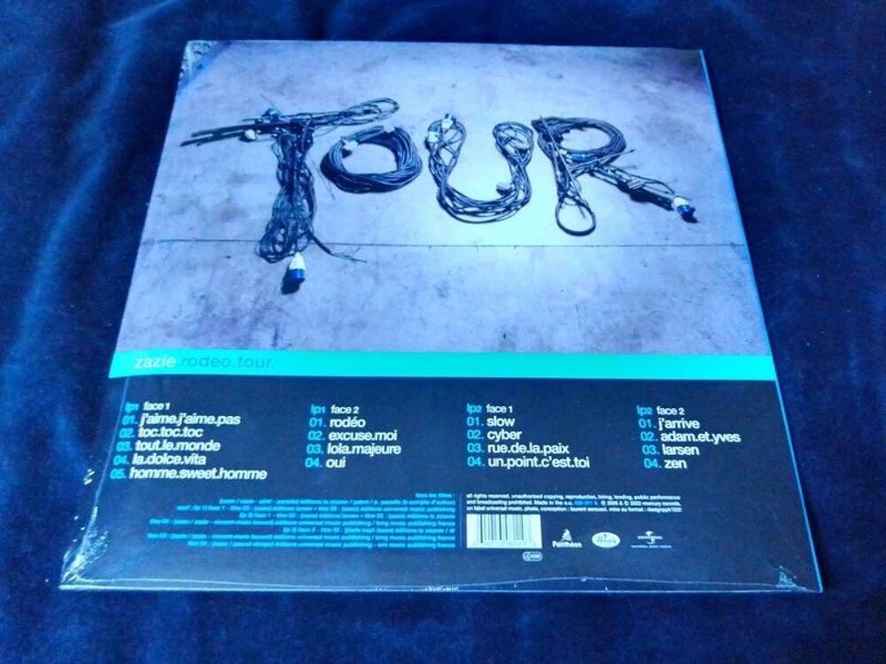 Zazie Rare Double LP Vinyle 33 Tours "Rod&eacute;o Tour" Neuf Scell CD et vinyles
