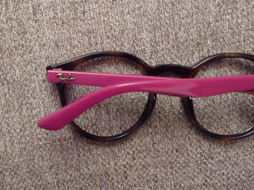 Monture/ Lunette de Vue Rond Pantos Marron et Rose- Ray Ban Bijoux et montres