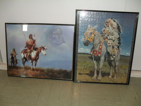 Cadres puzzle et photo indiens d'am�rique sous verre 6 Toul (54)