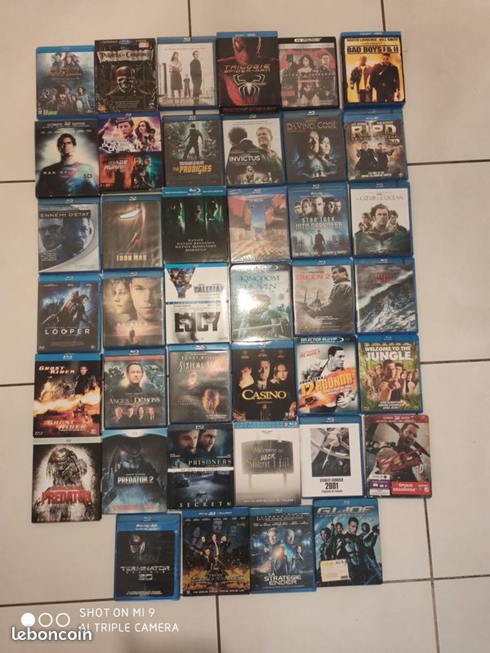 Gros lot Blu ray, DVD, jeux DVD et blu-ray