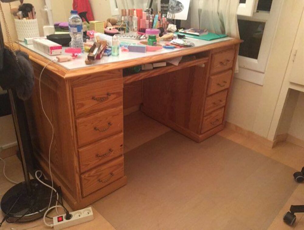 BUREAU EN BOIS D OREGON FAIT MAIN Meubles