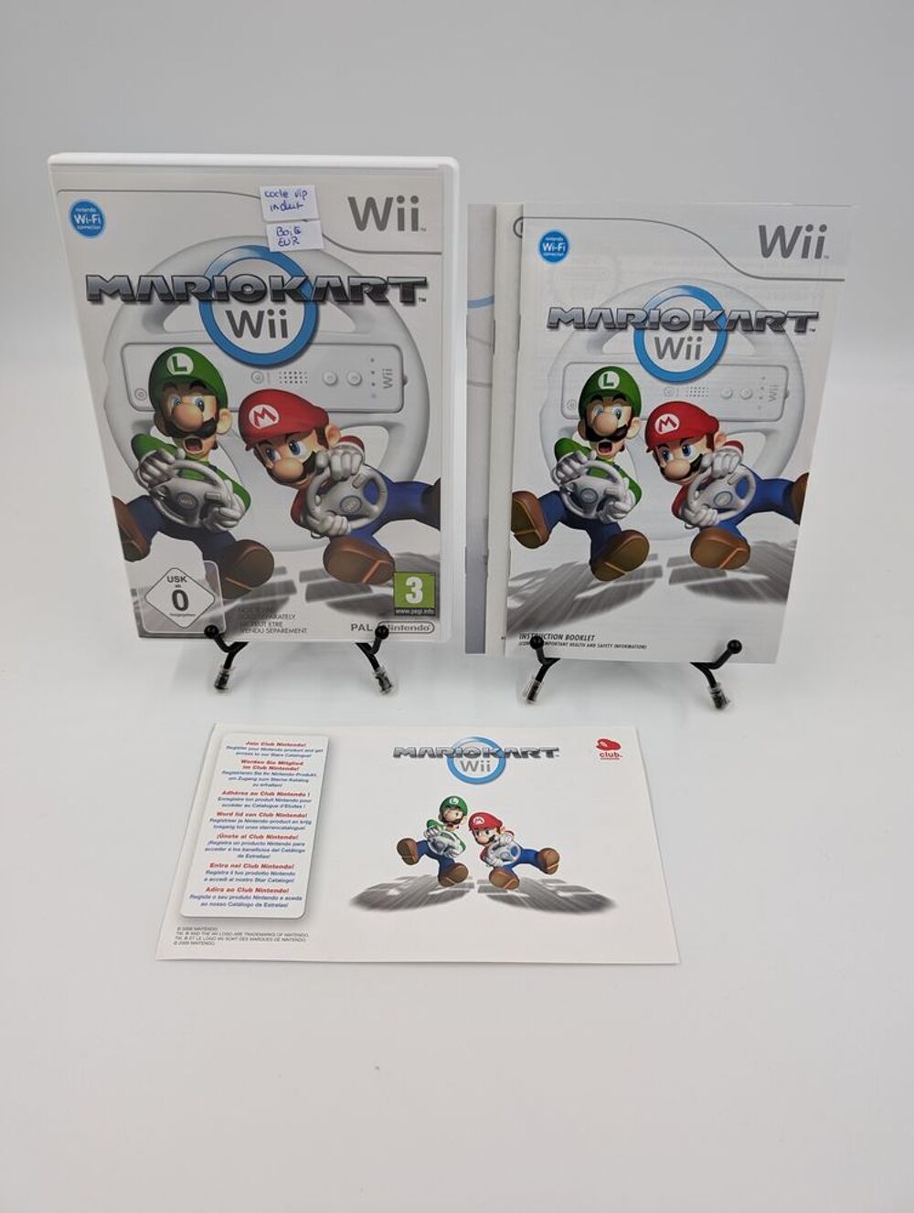 Jeu Nintendo Wii Mario Kart Wii en boite complet + VIP (EUR) Consoles et jeux vidos