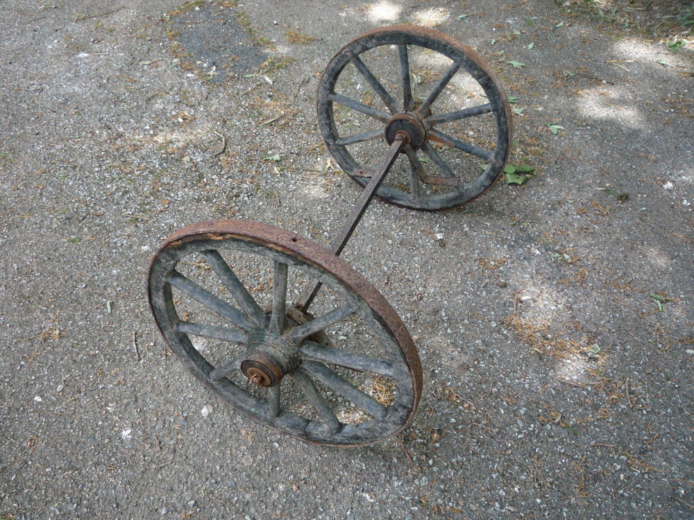 Essieu / roue de charrette Bricolage