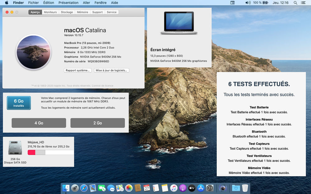 Apple Macbook Pro A1278 13&quot; - Intel Core 2 Duo 2.26 GHz Matriel informatique