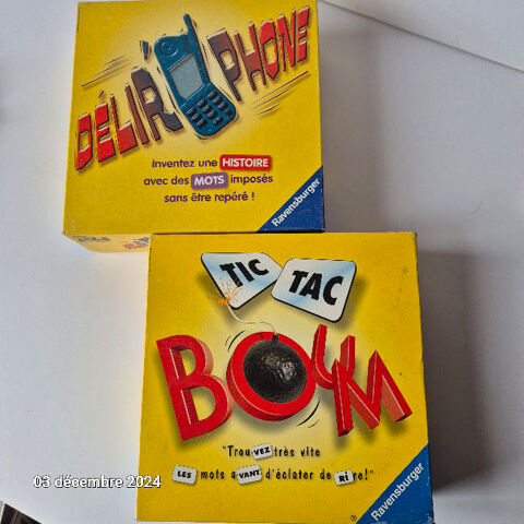 lot de 2 jeux Tic tac boom et dlirphone,    de Ravenburger 10 Saumur (49)