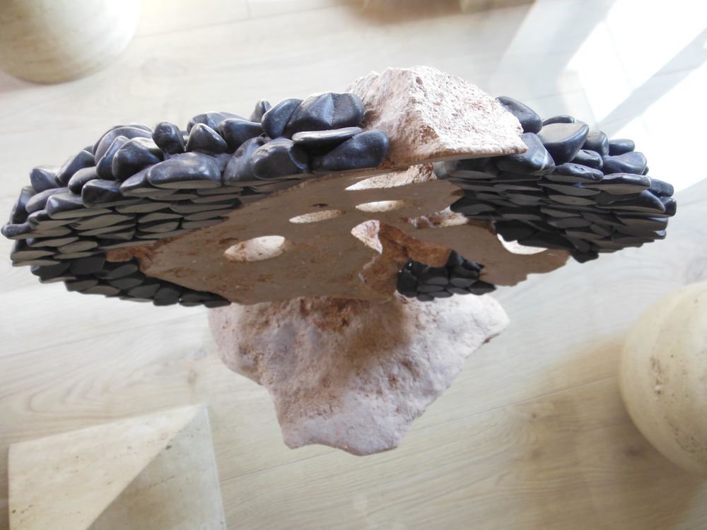 Sculpture en Marbre Noir - Statue - D&eacute;coration Maison Décoration