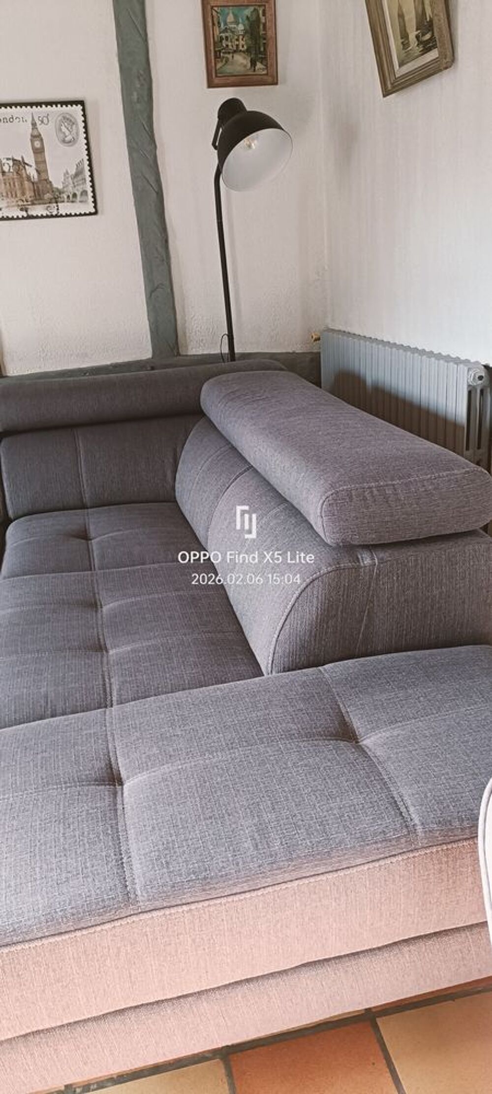 Je+canap&eacute;+d'angle+gris+clair+acheter+chez+monsieur+meub Meubles