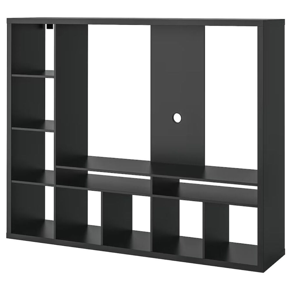 Meuble TV IKEA LAPPLAND noir bon &eacute;tat - t&eacute;l&eacute; jusqu'&agrave; 60'' Meubles