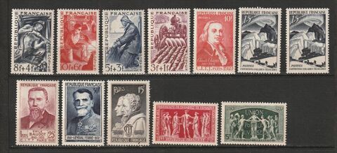 Timbres Neufs  ANNEE 1949 avec 2 N�824A 13 Valros (34)