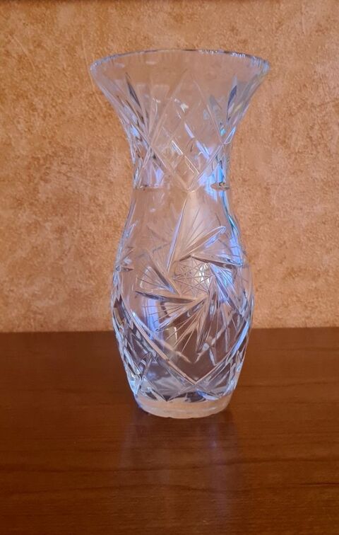 Joli vase en cristal cisel 20 Taverny (95)