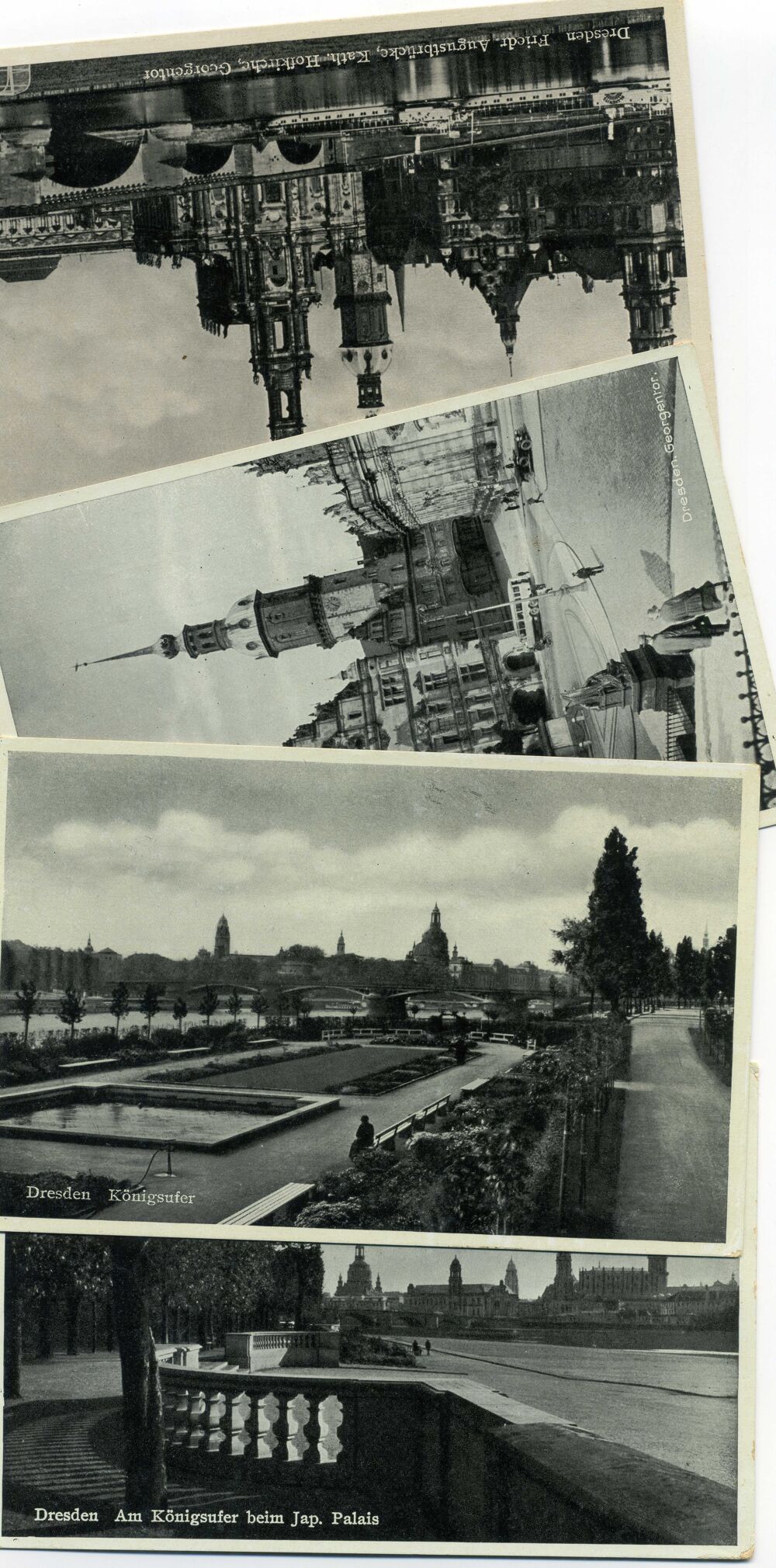 Ancienne Cartes Postales Dresde avant Bombardements Alli&eacute;es. 