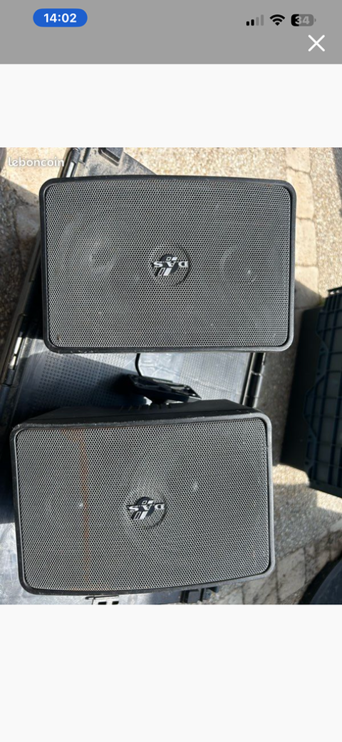 Haut-parleurs passifs noirs 30 Domont (95)