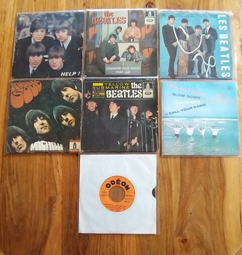 1 Lot de 7 Vinyls 45 tours des BEATLES de 1964 � 1967  150 Saint-Sulpice-sur-L�ze (31)