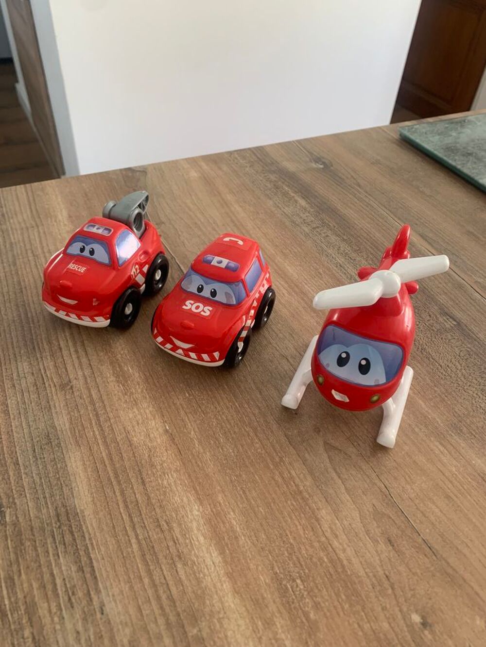 Jouet Lot de 3 V&eacute;hicules pompier Jeux / jouets