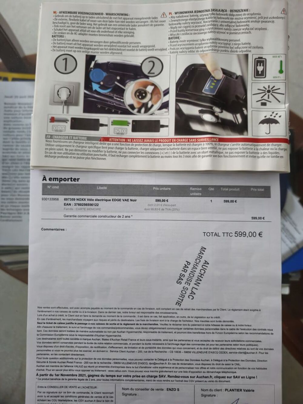 Velo electrique noxx edge best sale