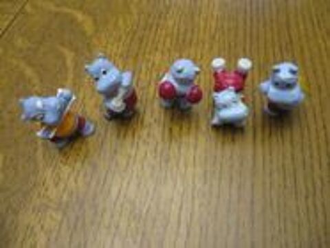 5 hippopotames eu dans kinder état neuf 0 Mérignies (59)