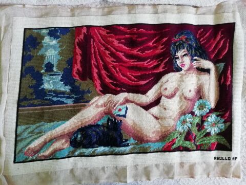 Tapisserie Canevas vintage broderie fait main Montélimar (26)