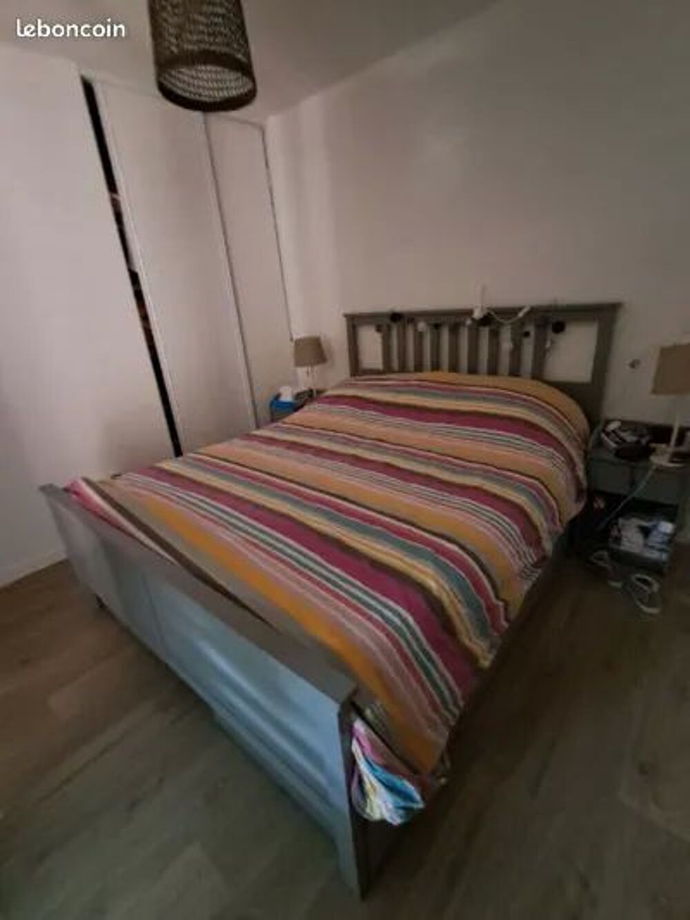 Chambre 160x200 hemmes et matelas Emma tr&egrave;s bon &eacute;tat Meubles