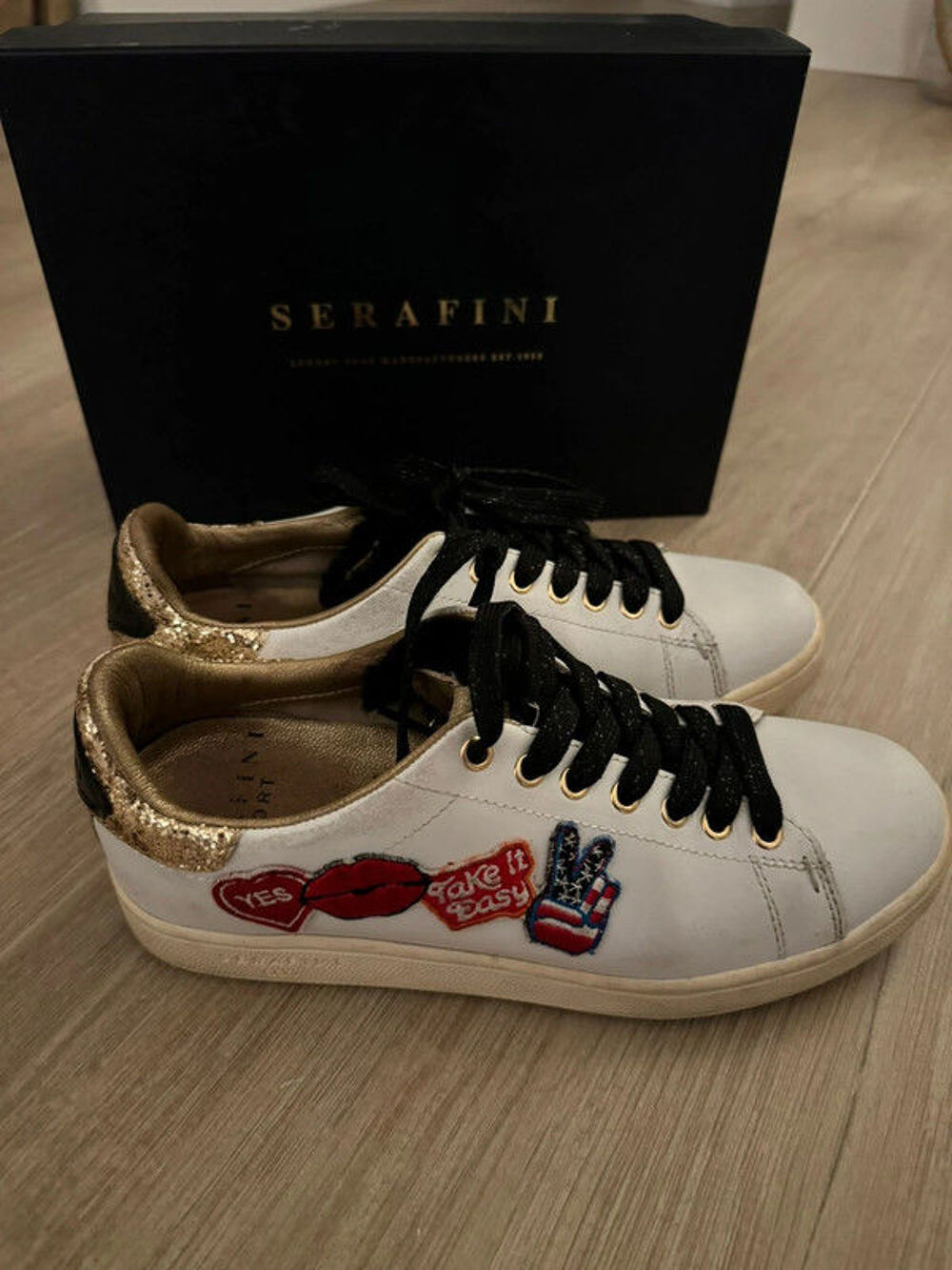 Baskets Serafini femme 38
Tr&egrave;s bon &eacute;tat&middot;Serafini (Italie) Chaussures