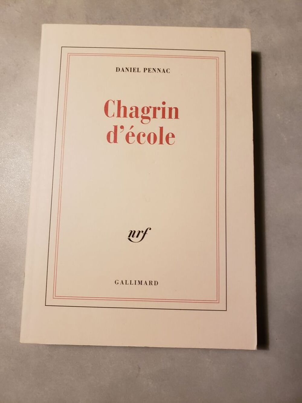 Gallimard Chagrin d'&eacute;cole Livres et BD