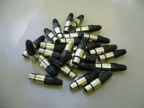 
Lot connecteurs XLR 3 broches femelles  1 1 Rostrenen (22)