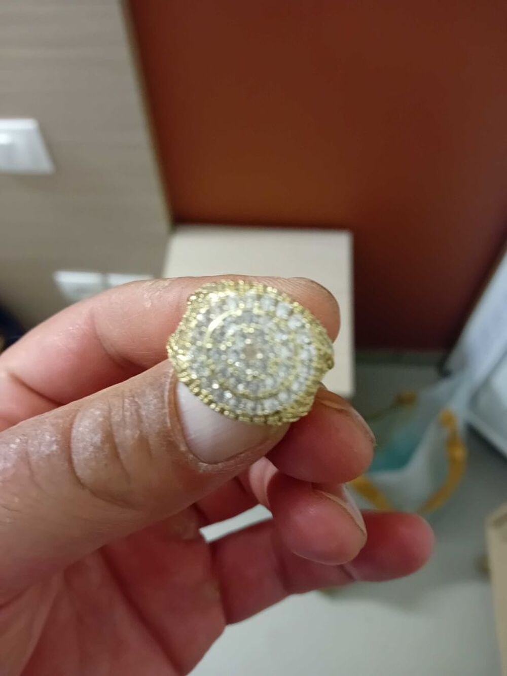 Bague en Or et Zyrco 