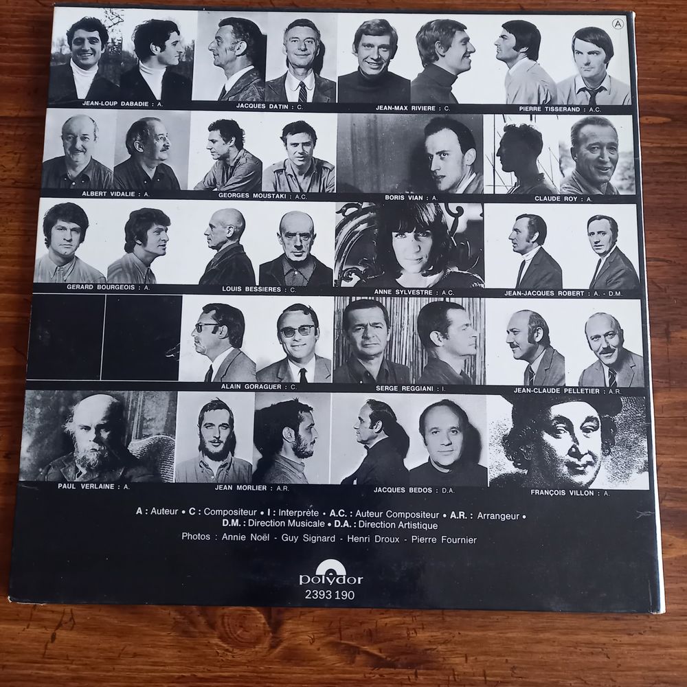 Disque 33 tours SERGE REGGIANI CD et vinyles