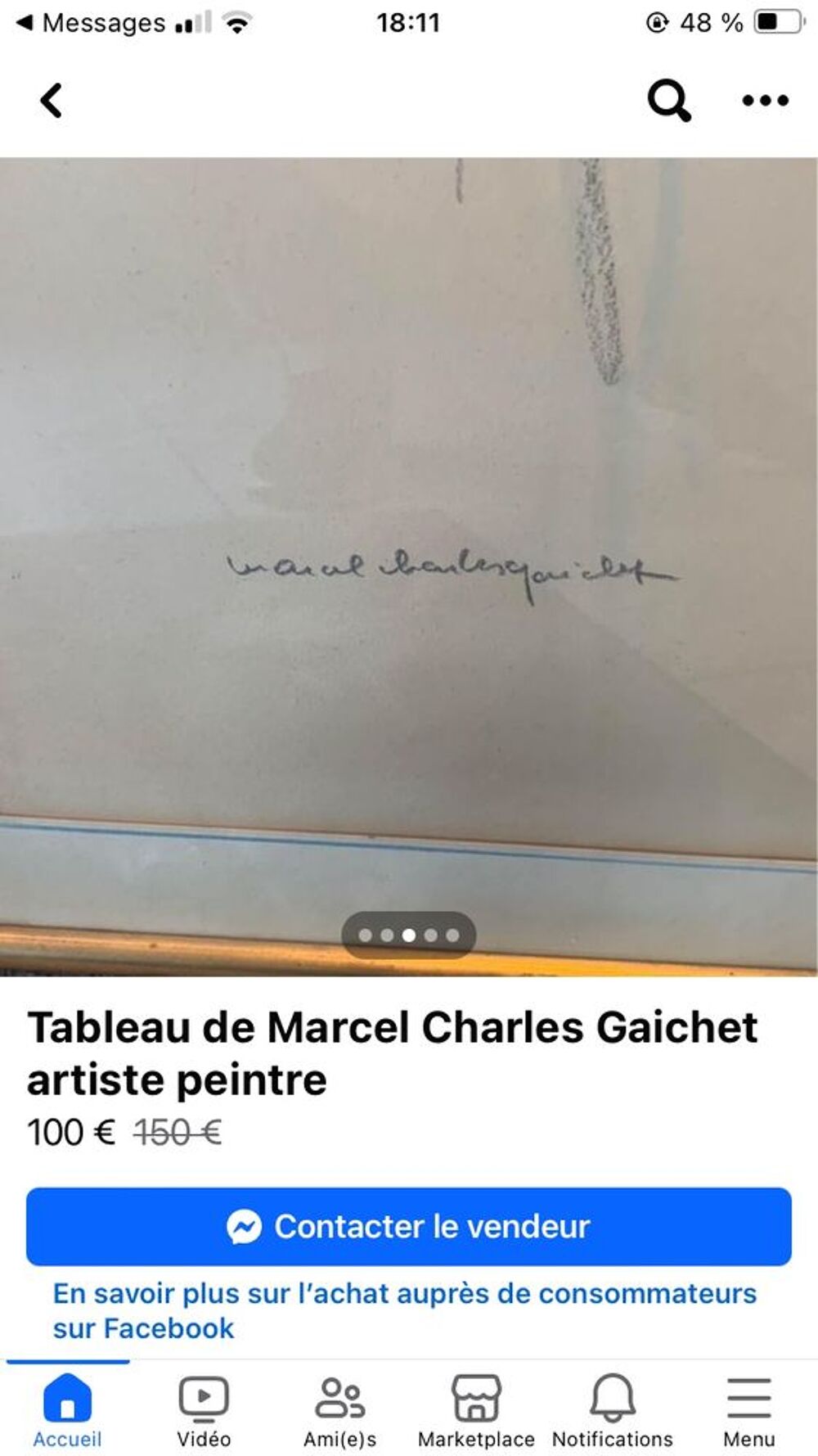 tableau Charles marcel gaichet 