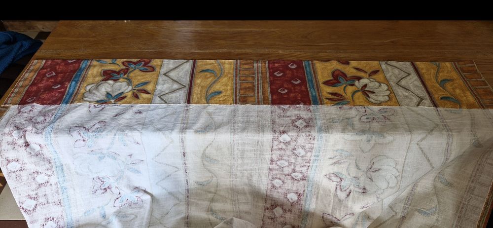 6 paires de double rideaux en coton Hauteur 260cm Décoration