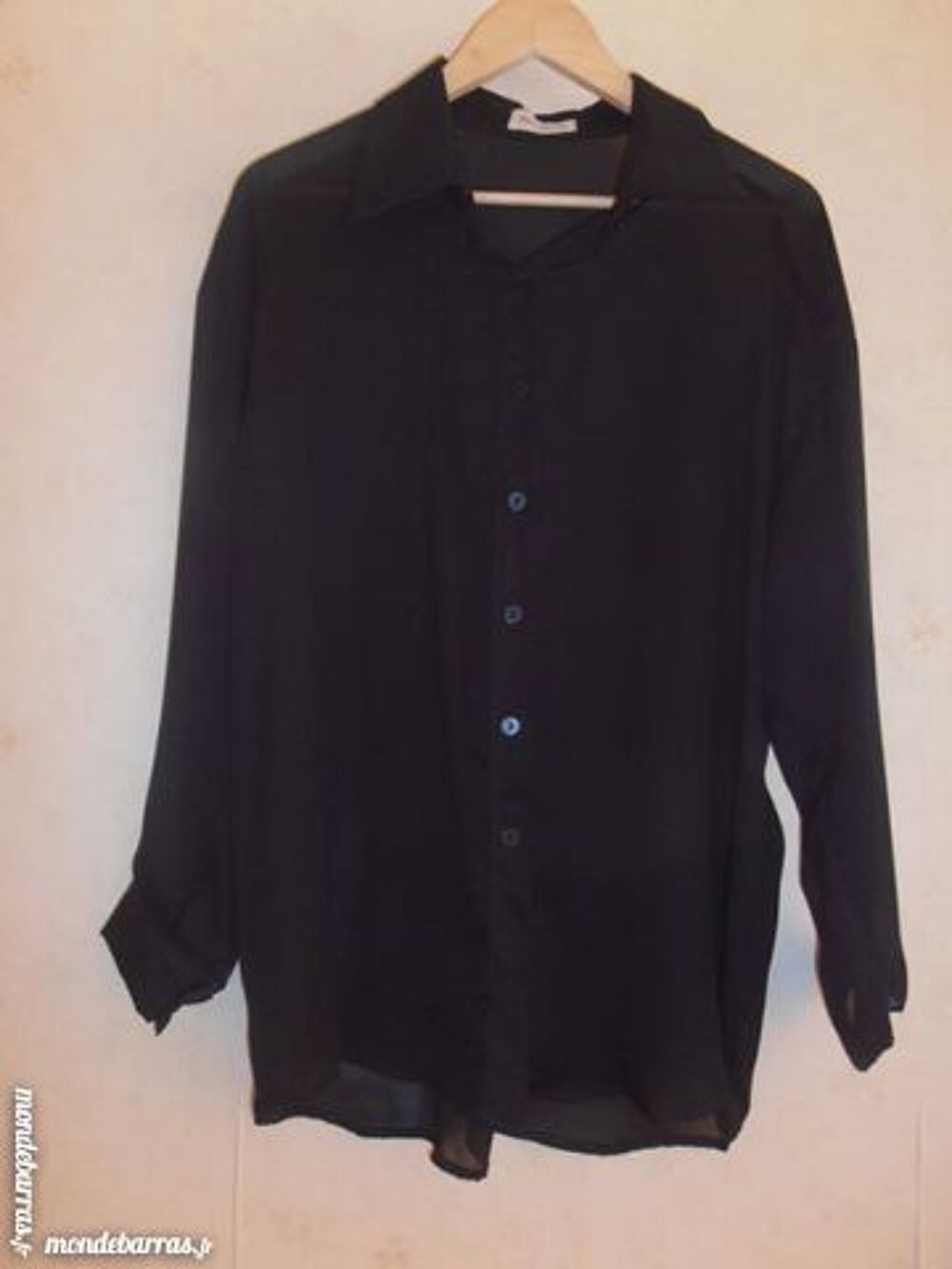 Chemisier noir transparent (41) Vêtements