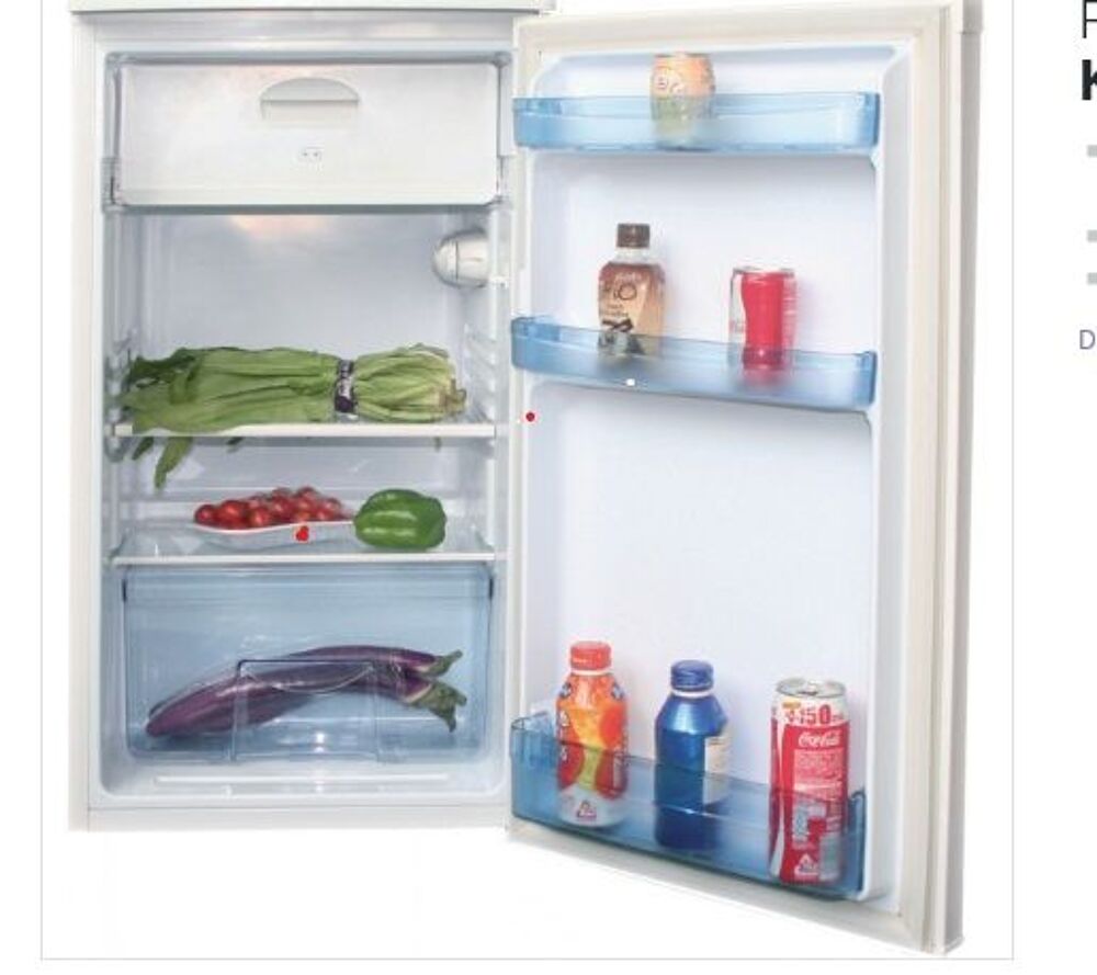 refrigerateur king home A 95 litres,dimensions:480x850x495. Electroménager
