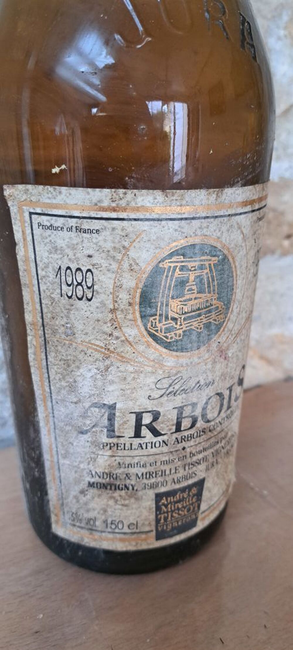 Magnum ARBOIS "S&eacute;lection" 1989 Andr&eacute; et Mireille TISSOT 